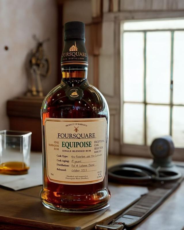 RL Seale (Barbados), Four Square 14 YO Equipoise Rum, 61% ABV es el ron mejor clasificado en el IWSC 2024.